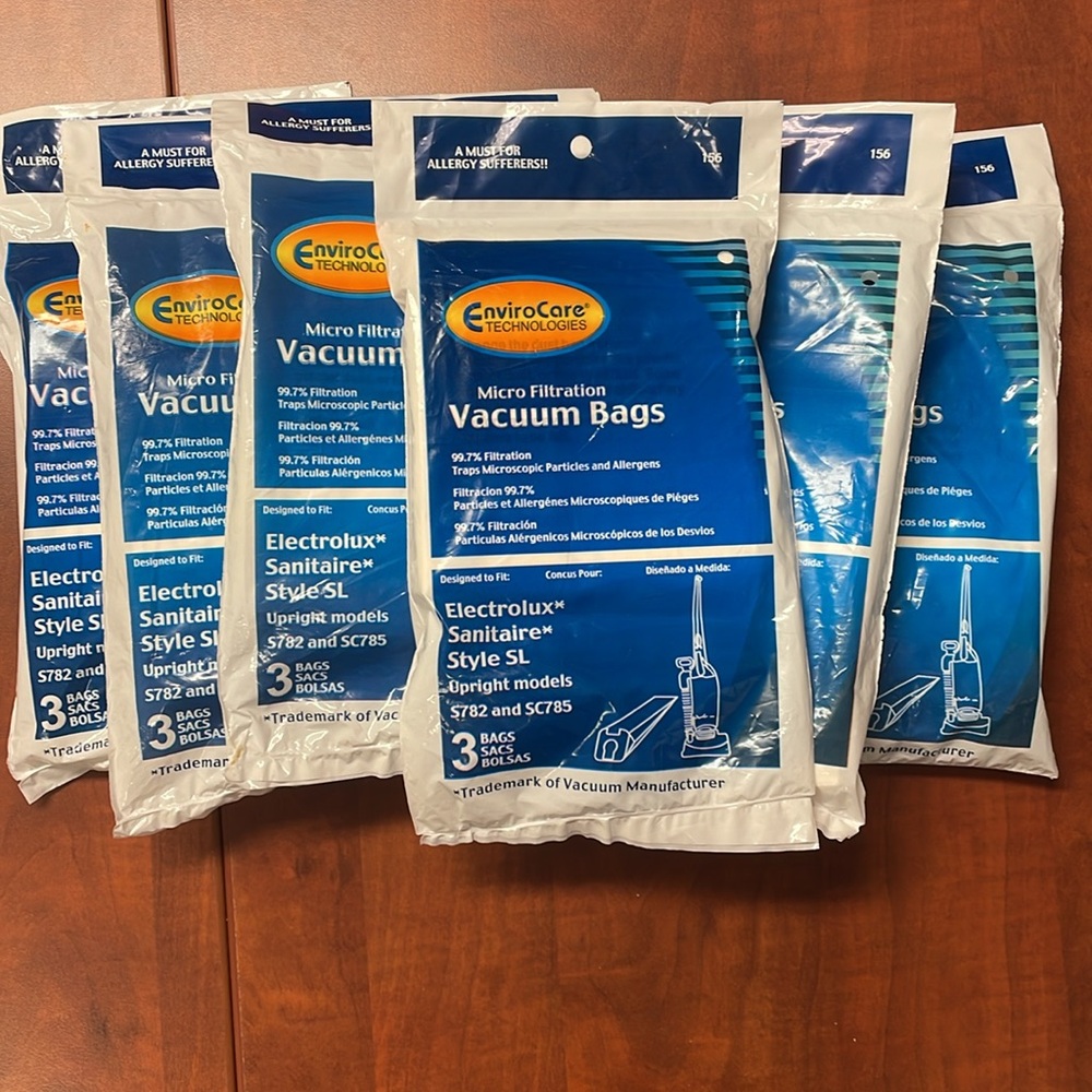 Electrolux Sanitaire Style SL Micro Filtration Vacuum Bags Bundle 6 Pack 18 bags